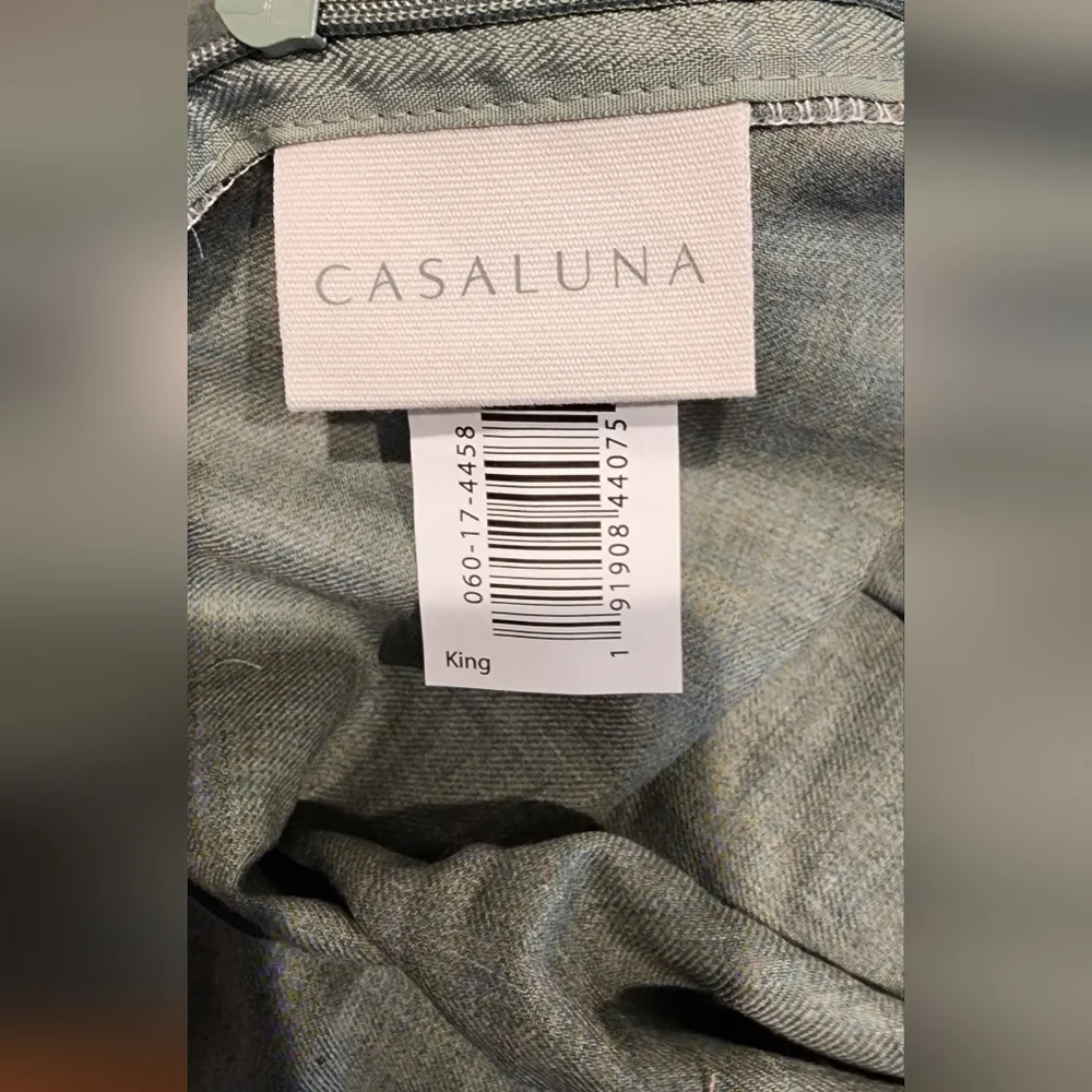 Casaluna Cashmere Blend Duvet Cover Set King sage